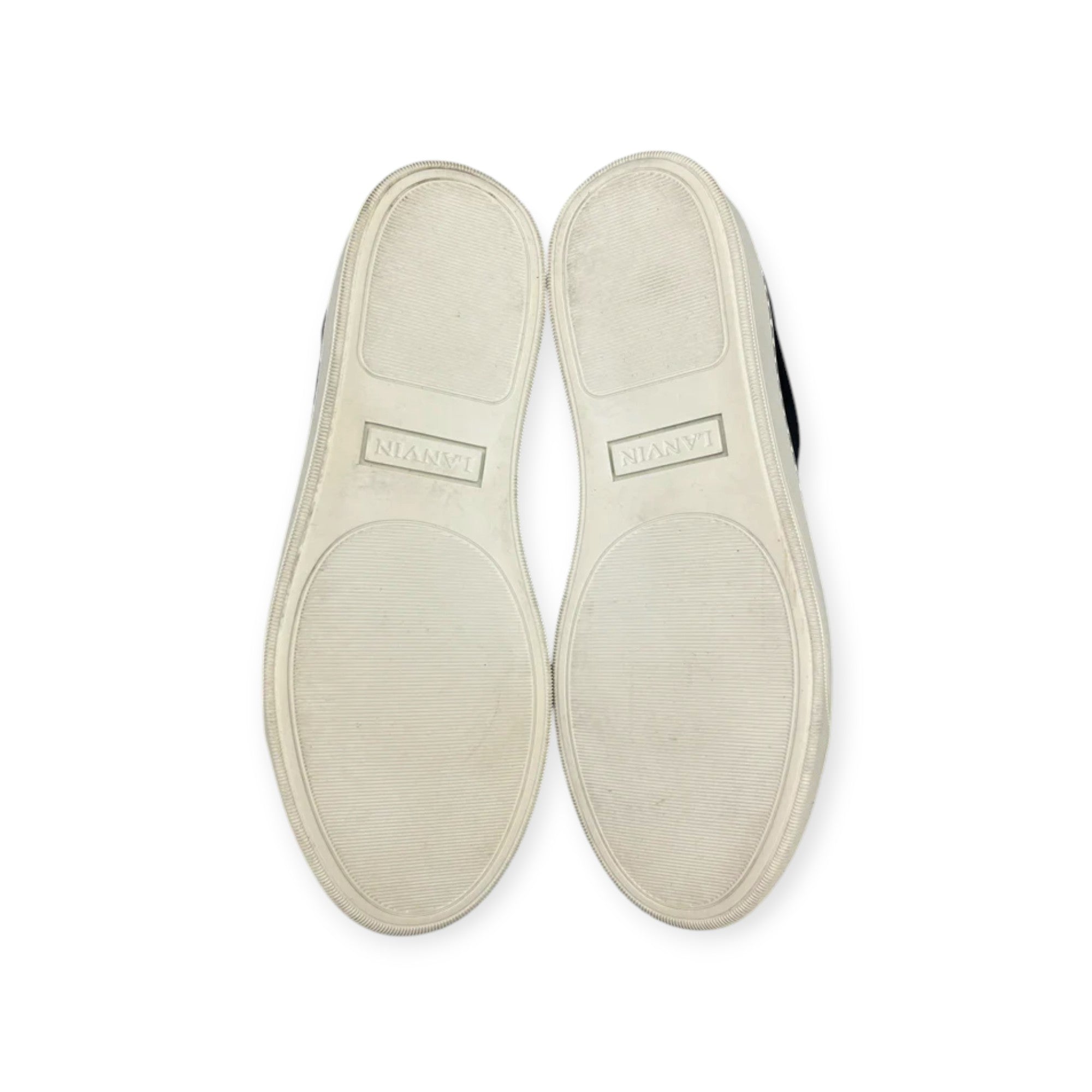 Lanvin Dbb1 Patent Cap Toe Sneaker Elephant Grey | 43