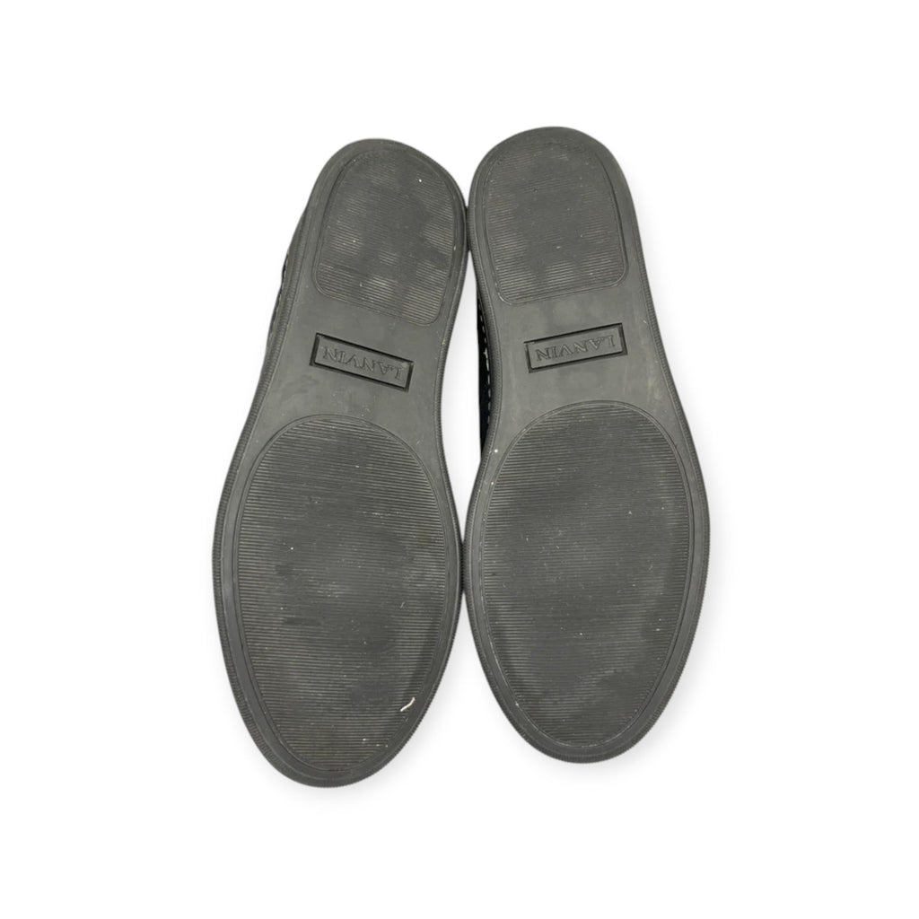 Lanvin Dbb1 Patent Cap Toe Sneaker Black| 43